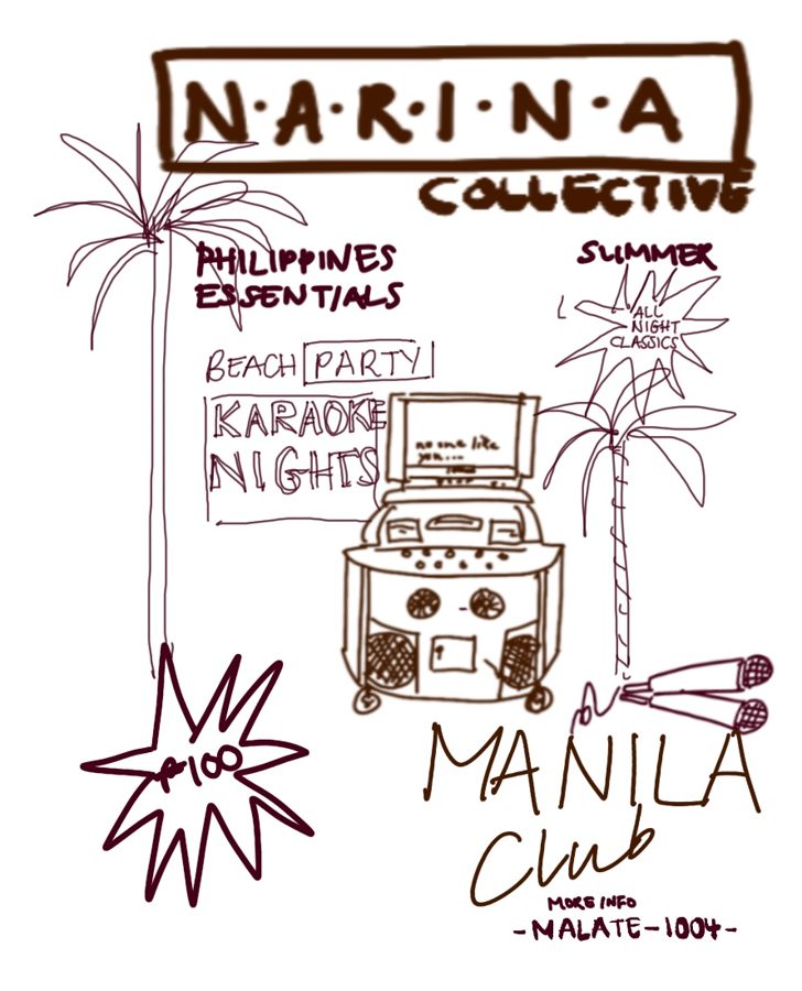 Original pen sketch of the poster design